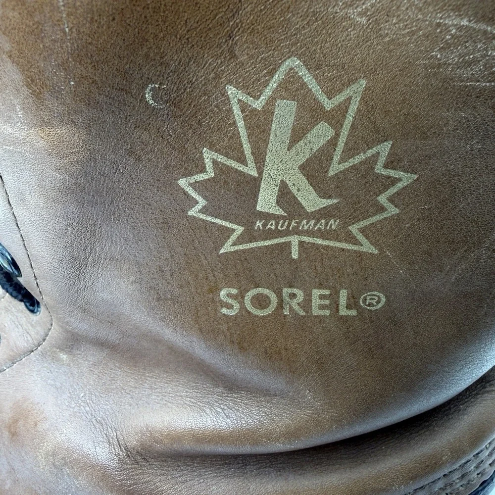 Vintage Kaufman Sorel‎ Premium Leather Snow Boots Size 10 Made in Canada Layer